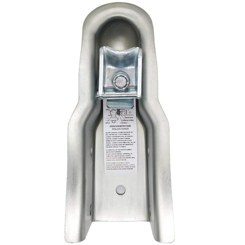 NBJINGYI 2" X 3" Trailer Coupler 3500 lbs, Towing Boat Straight Coupler - Image 5